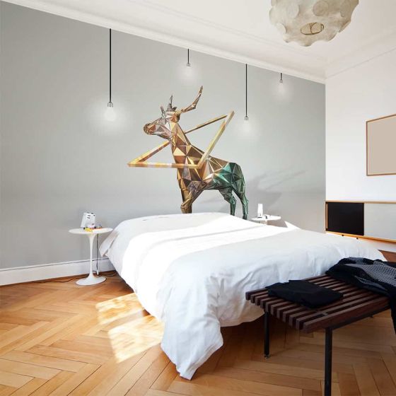 Rådyr (3D) fotostat - flot foto tapet til væggen