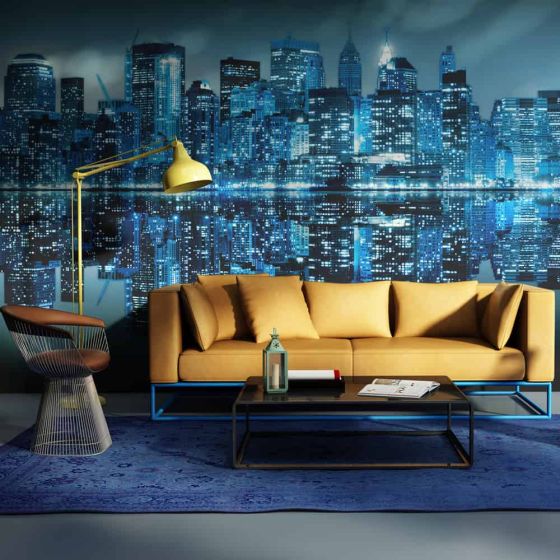 Ocean af lys - NYC fotostat - flot foto tapet til væggen