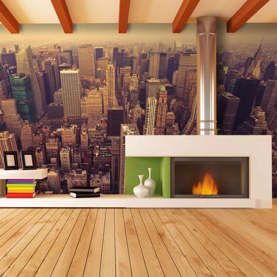 Manhattan set fra oven fotostat - flot foto tapet til væggen