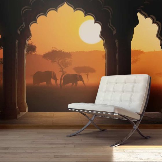 Hear Africa fotostat - flot foto tapet til væggen