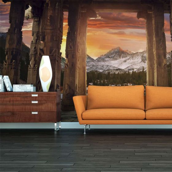 Trail of rocky temples fotostat - flot foto tapet til væggen