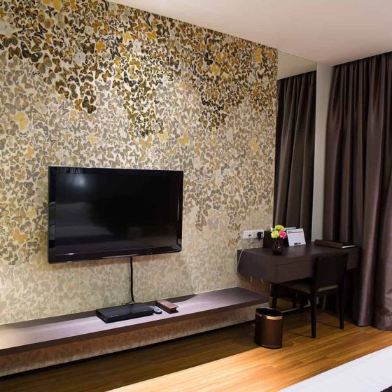 Art and butterflies fotostat - flot foto tapet til væggen