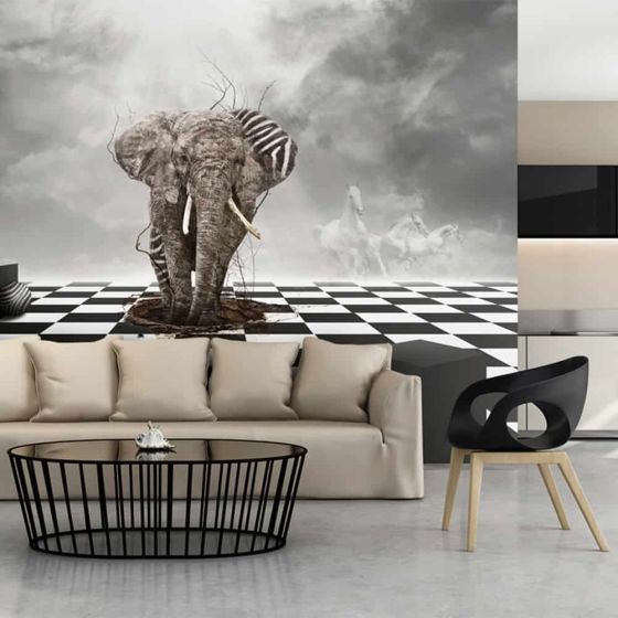 Flugten fra afrikas savanne fotostat - flot foto tapet til væggen