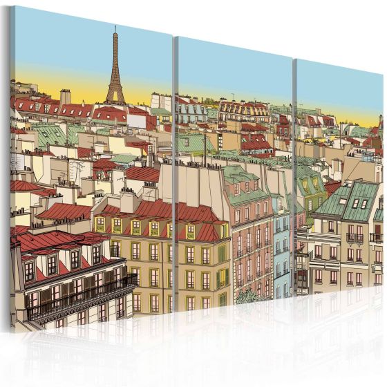Sweet Paris canvas print - flot billede på lærred