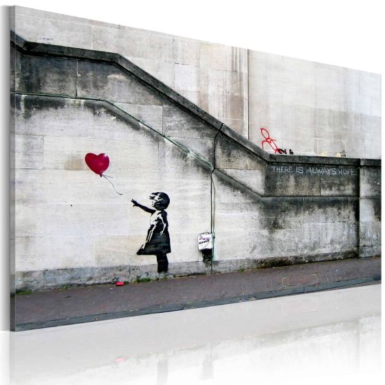 There is always hope (Banksy) canvas print - flot billede på lærred