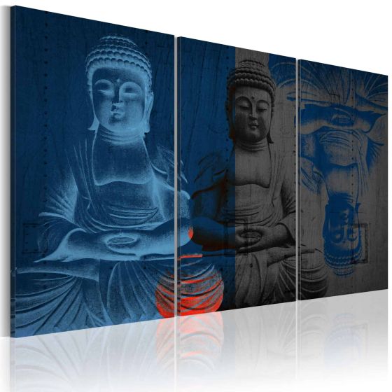 Buddha - sculpture canvas print - flot billede på lærred