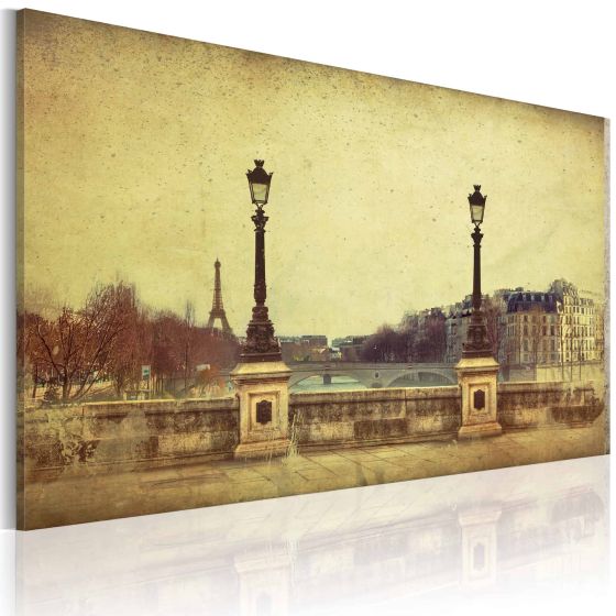 Paris - Broer over Seinen canvas print - flot billede på lærred