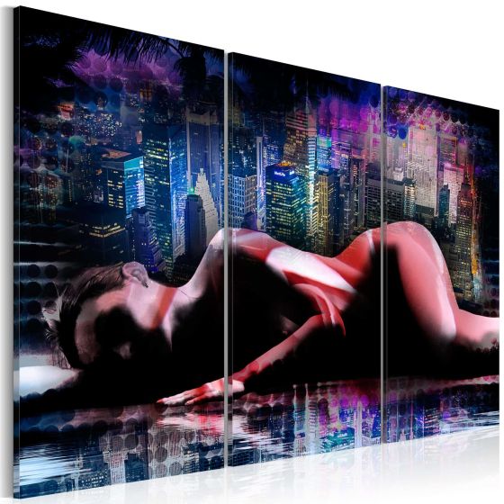 Intimacy in the big city canvas print - flot billede på lærred