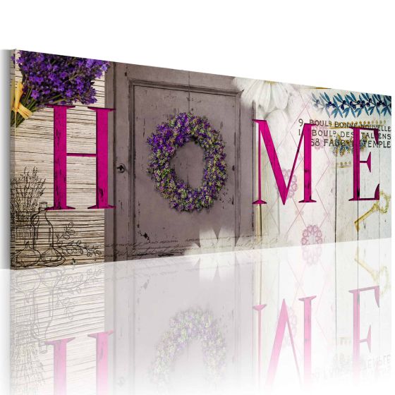 Vintage home canvas print - flot billede på lærred