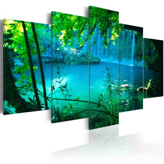 Turquoise seclusion canvas print - flot billede på lærred