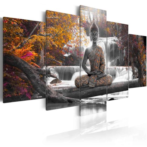 Autumn Buddha canvas print - flot billede på lærred