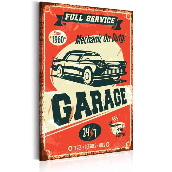 Old School canvas print - flot billede på lærred