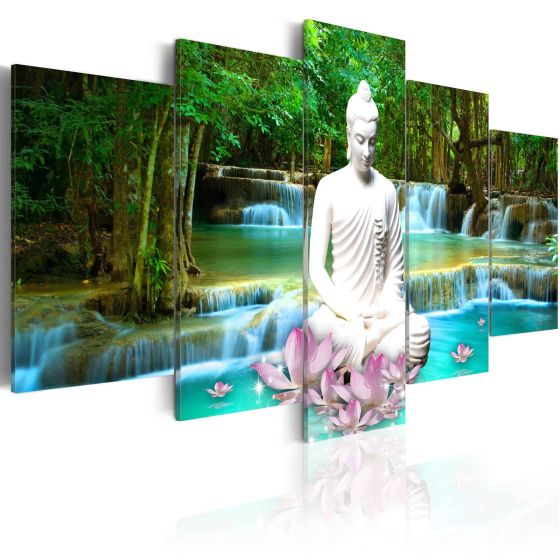 Zen Waterfall canvas print - flot billede på lærred