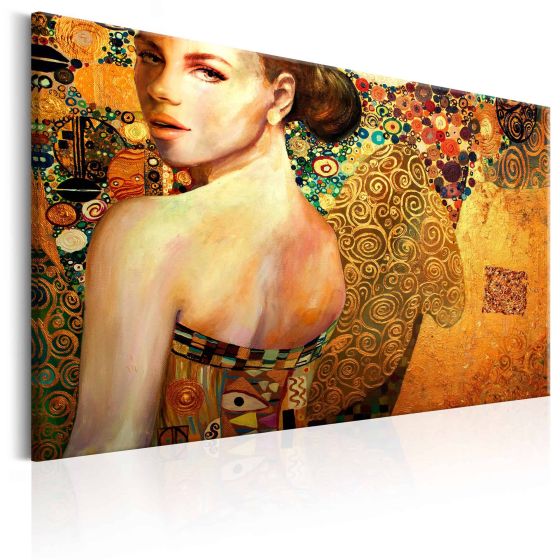 Golden Lady canvas print - flot billede på lærred