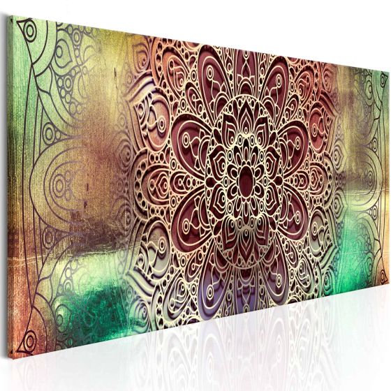 Colourful Mandala canvas print - flot billede på lærred