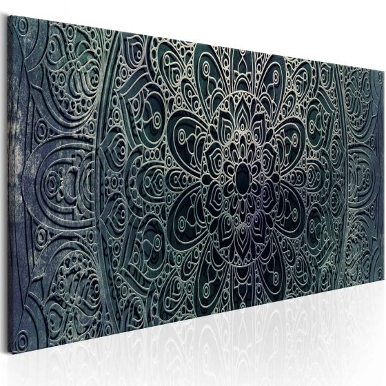 Mandala: Malachite Calm canvas print - flot billede på lærred