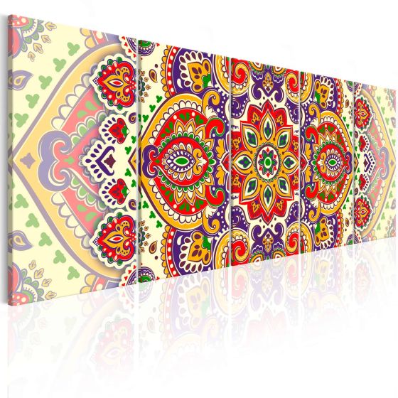 Colourful Ornament canvas print - flot billede på lærred