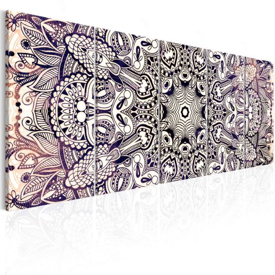 Black-white Hypnosis canvas print - flot billede på lærred