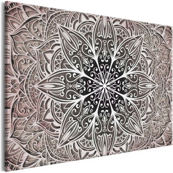 Oriental Flowers (1 del) Pink canvas print - flot billede på lærred