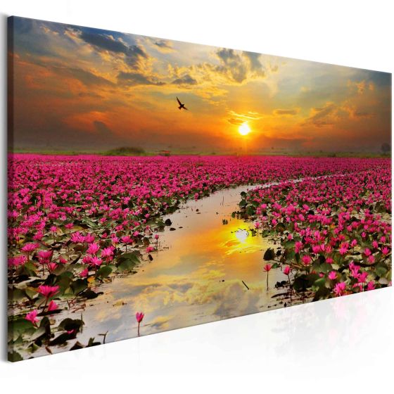 Lily Field (1 del)  canvas print - flot billede på lærred