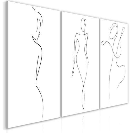 Silhouettes (Samling) canvas print - flot billede på lærred