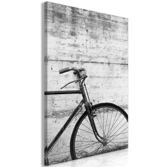Bicycle And Concrete (1 del)  canvas print - flot billede på lærred