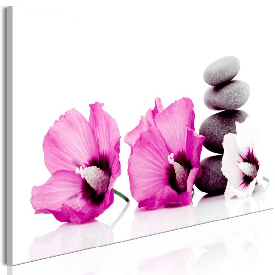 Hawaiiblomst (1 del) Pink canvas print - flot billede på lærred