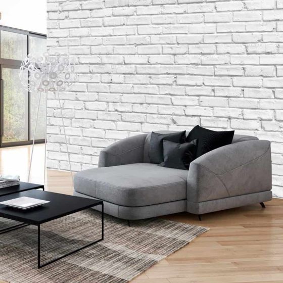 White Stone fotostat - flot foto tapet til væggen