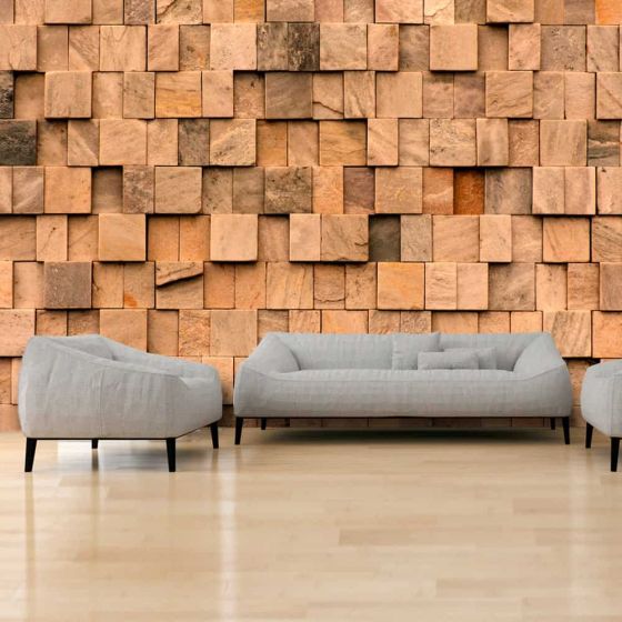 Stone Jigsaw fotostat - flot foto tapet til væggen