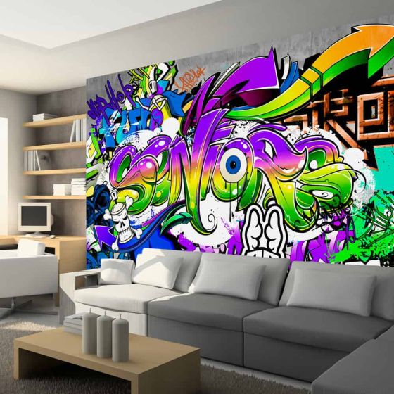 Words of City fotostat - flot foto tapet til væggen