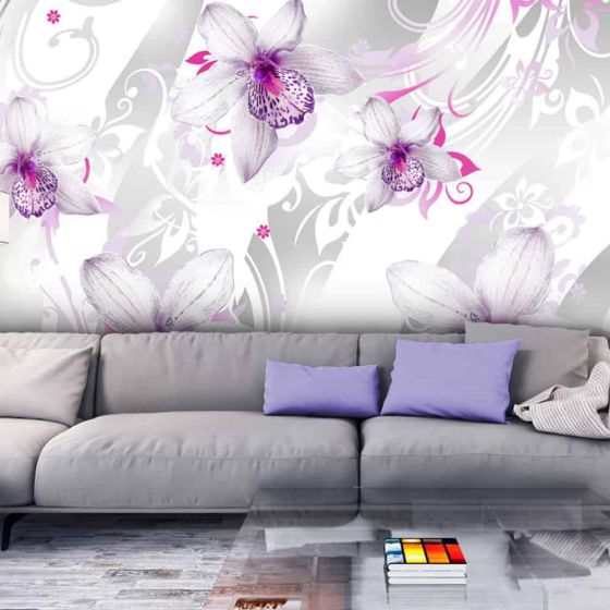 Sounds of subtlety - silver fotostat - flot foto tapet til væggen