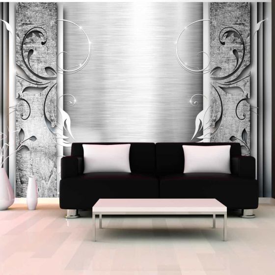 Steel leaves fotostat - flot foto tapet til væggen