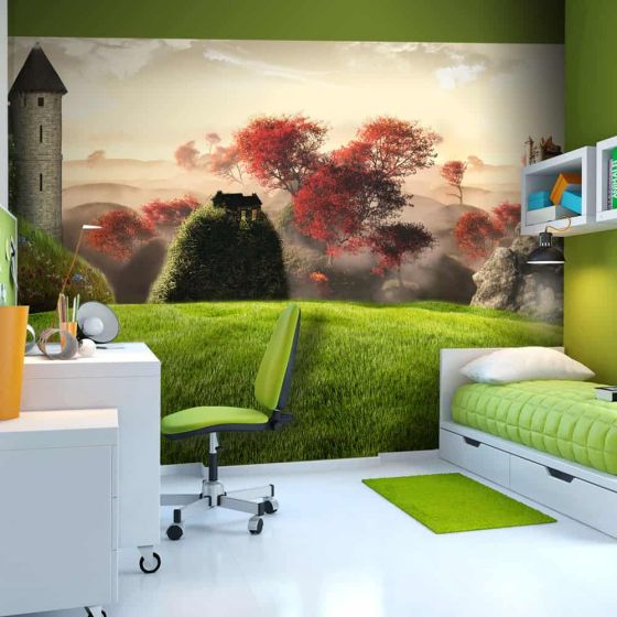 Castles fotostat - flot foto tapet til væggen