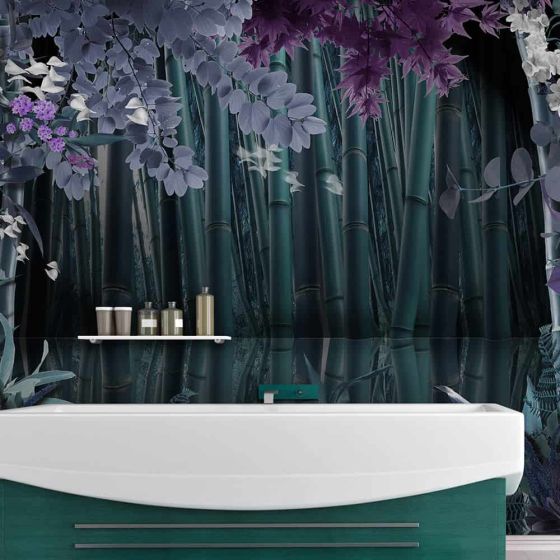 Mysterious night fotostat - flot foto tapet til væggen