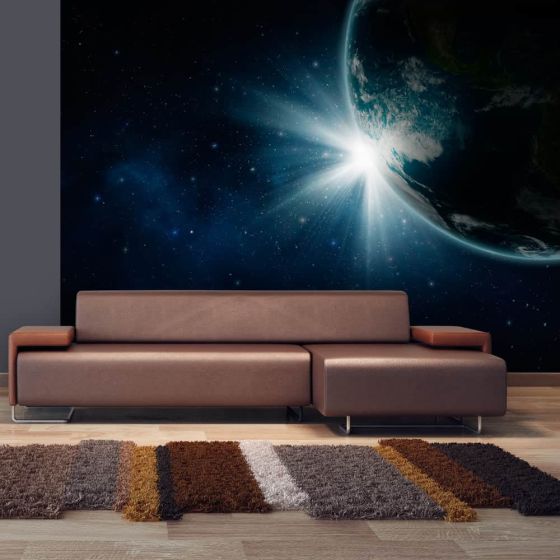 Earth fotostat - flot foto tapet til væggen