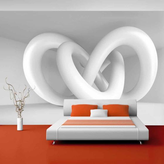 White weave fotostat - flot foto tapet til væggen