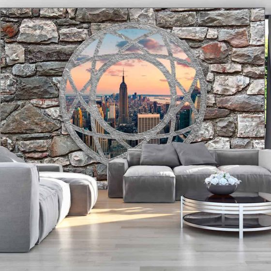 View of skyscrapers fotostat - flot foto tapet til væggen