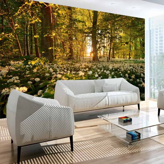 Forest flora fotostat - flot foto tapet til væggen