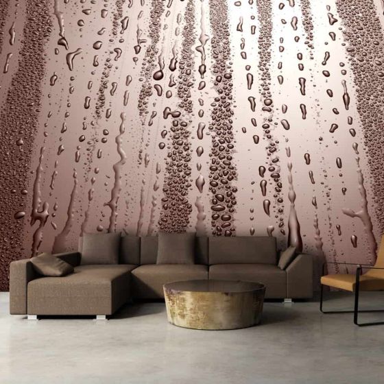 Autumn drizzle fotostat - flot foto tapet til væggen