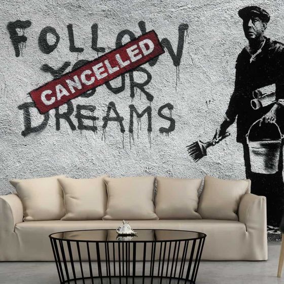 Dreams Cancelled (Banksy) fotostat - flot foto tapet til væggen