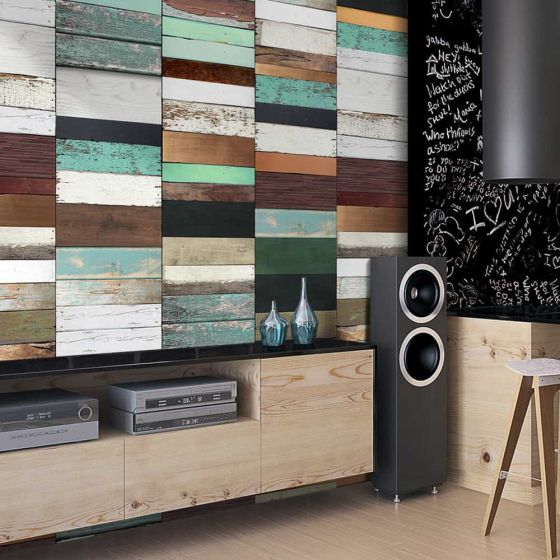 Wooden structure tapet - flot tapet til væggen