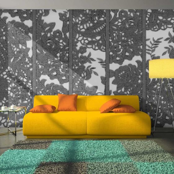 Belle grise tapet - flot tapet til væggen