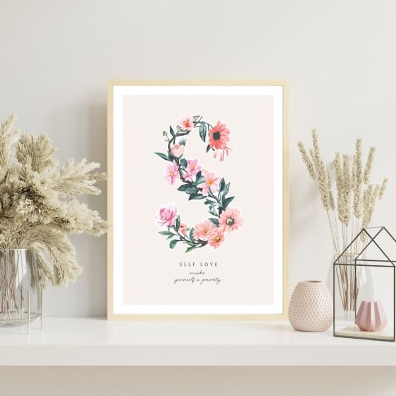 Self Love - make yourself a priority billede - Flot print til boligen