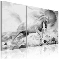 A unicorn on the edge of the world canvas print - flot billede på lærred