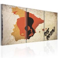Spanien: guitar og flamenco canvas print - flot billede på lærred