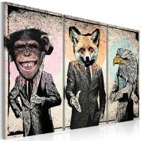 Monkey business canvas print - flot billede på lærred