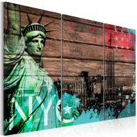 NYC collage II canvas print - flot billede på lærred