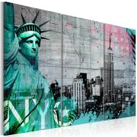 NYC collage III canvas print - flot billede på lærred