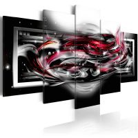 Carmine ribbon canvas print - flot billede på lærred