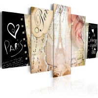 Old postcard canvas print - flot billede på lærred